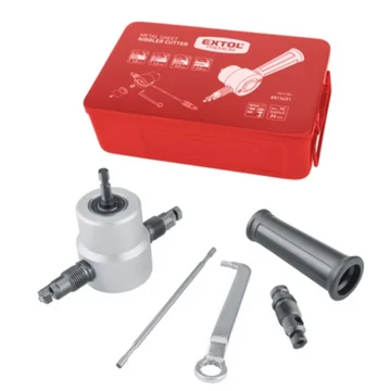 EXTOL Fúrógéppel hajtható mechanikus lemezvágó/lyukasztó fej