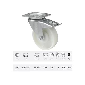 BTPN 1002 5100, Forgó-Fékes kerék