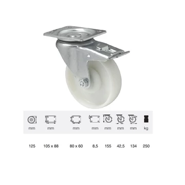 BTPN 1252 5100, Forgó-Fékes kerék