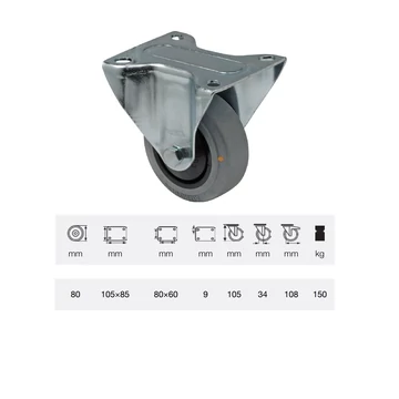 FPPC 0801 7100, antisztatikus, fix kerék