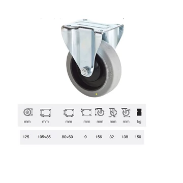 FPPC 1251 7100, antisztatikus, fix kerék 