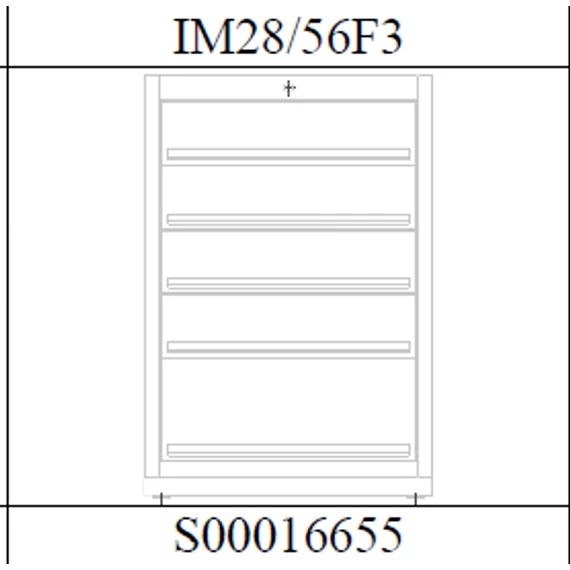 IM28/56F3 Álló konténer